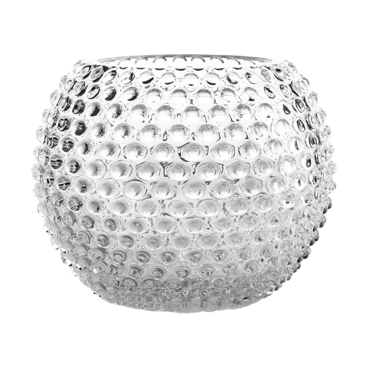Hobnail Globe Vase 24 cm, Crystal