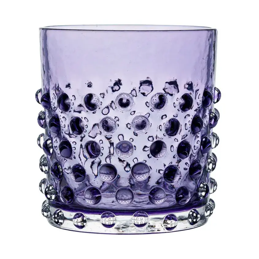 Hobnail short drikkeglass 15 cl, Indigo