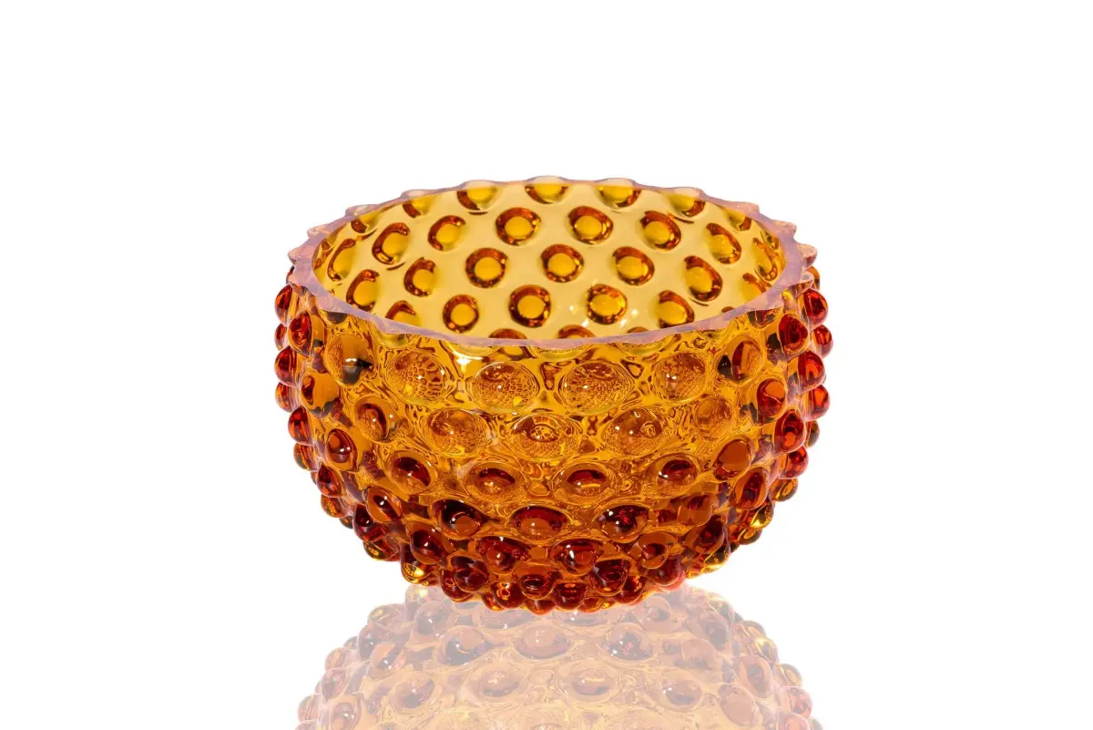 Hobnail Tapas bolle 11,5 cm, Amber