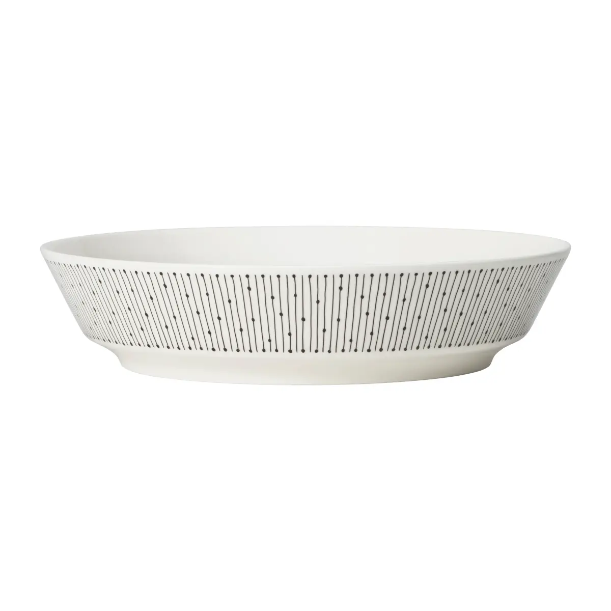 Mainio Sarastus dyp tallerken Ø 23 cm, Svart-hvit