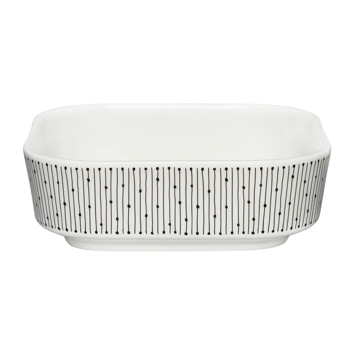Mainio Sarastus ildfast form 0,7 l, Svart-hvit