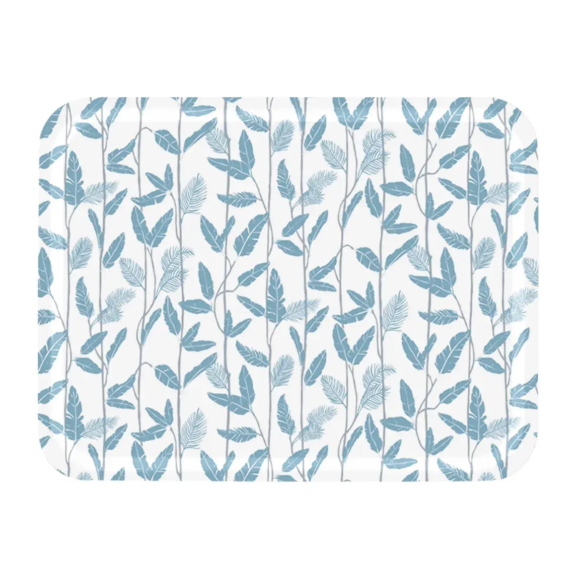 Mougli Blue brett 33 x 43 cm, Blue-white
