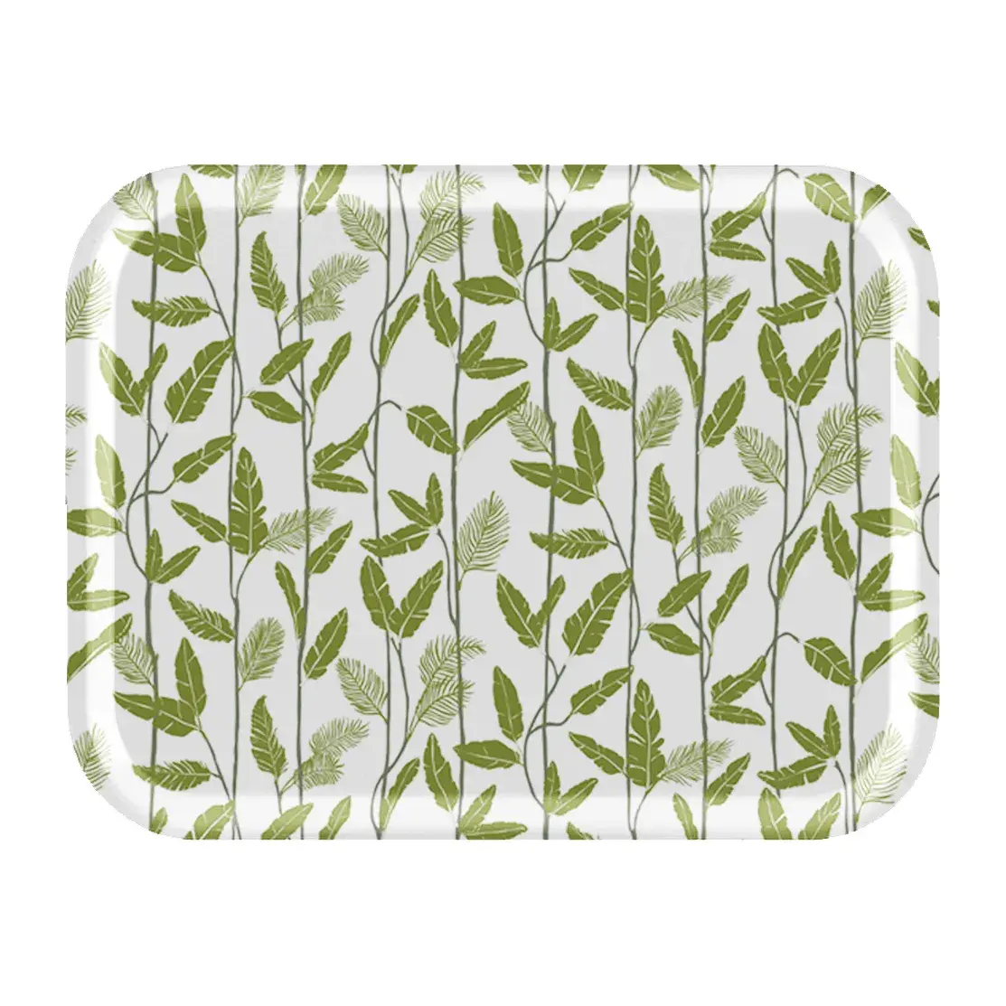 Mougli Green brett 28 x 36 cm, Green-white