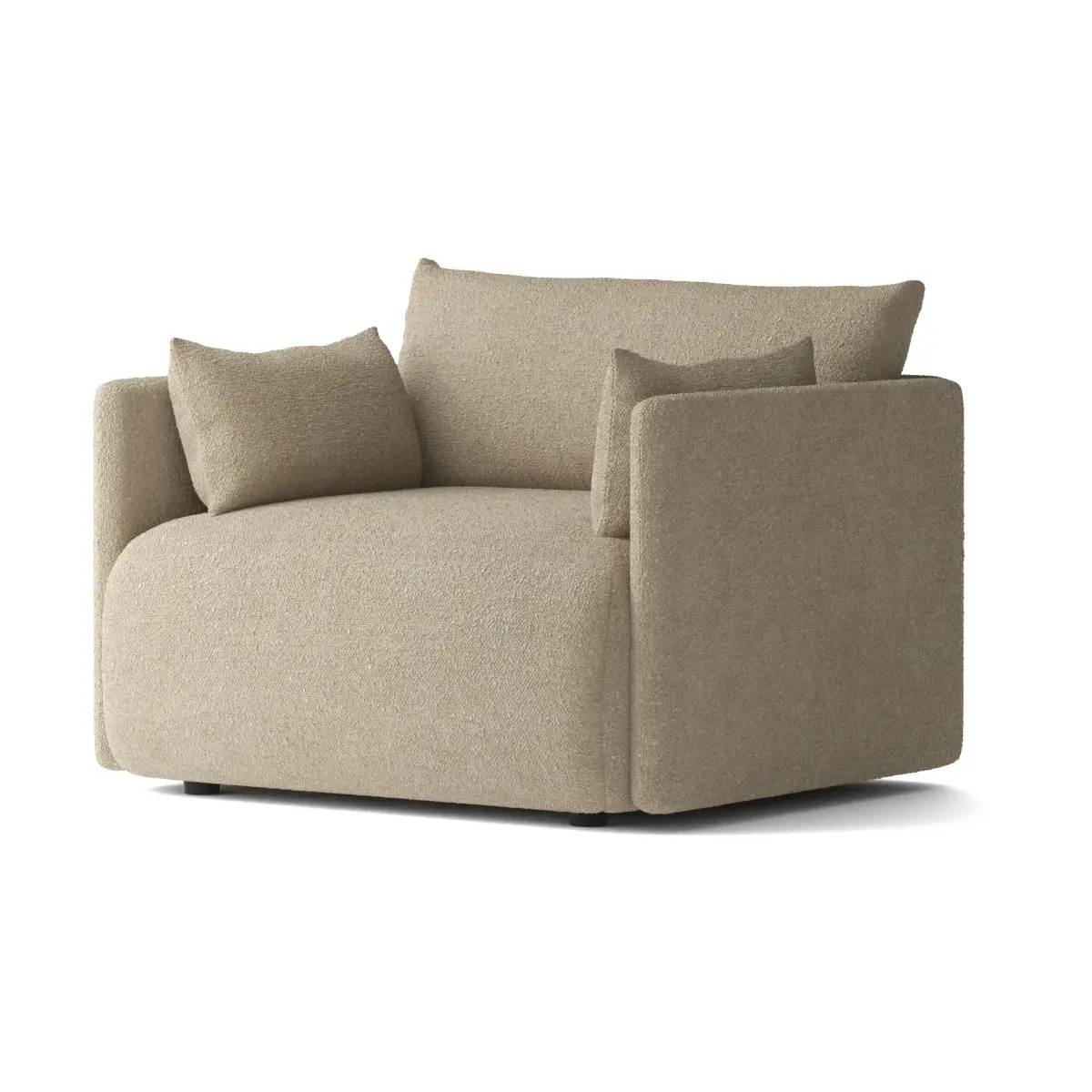Offset lenestol, Audo Bouclé 02 Beige