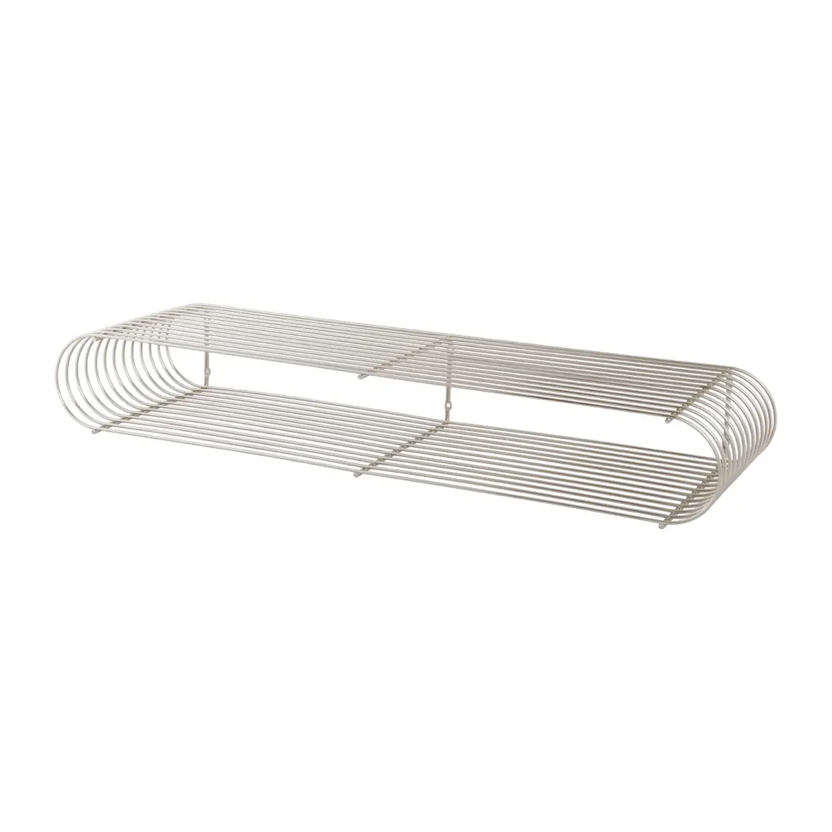 Curva hylle 80,4 cm, Sølv