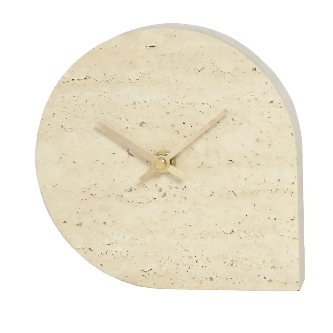 STILLA klokke 15,8 x 16 cm, Travertine
