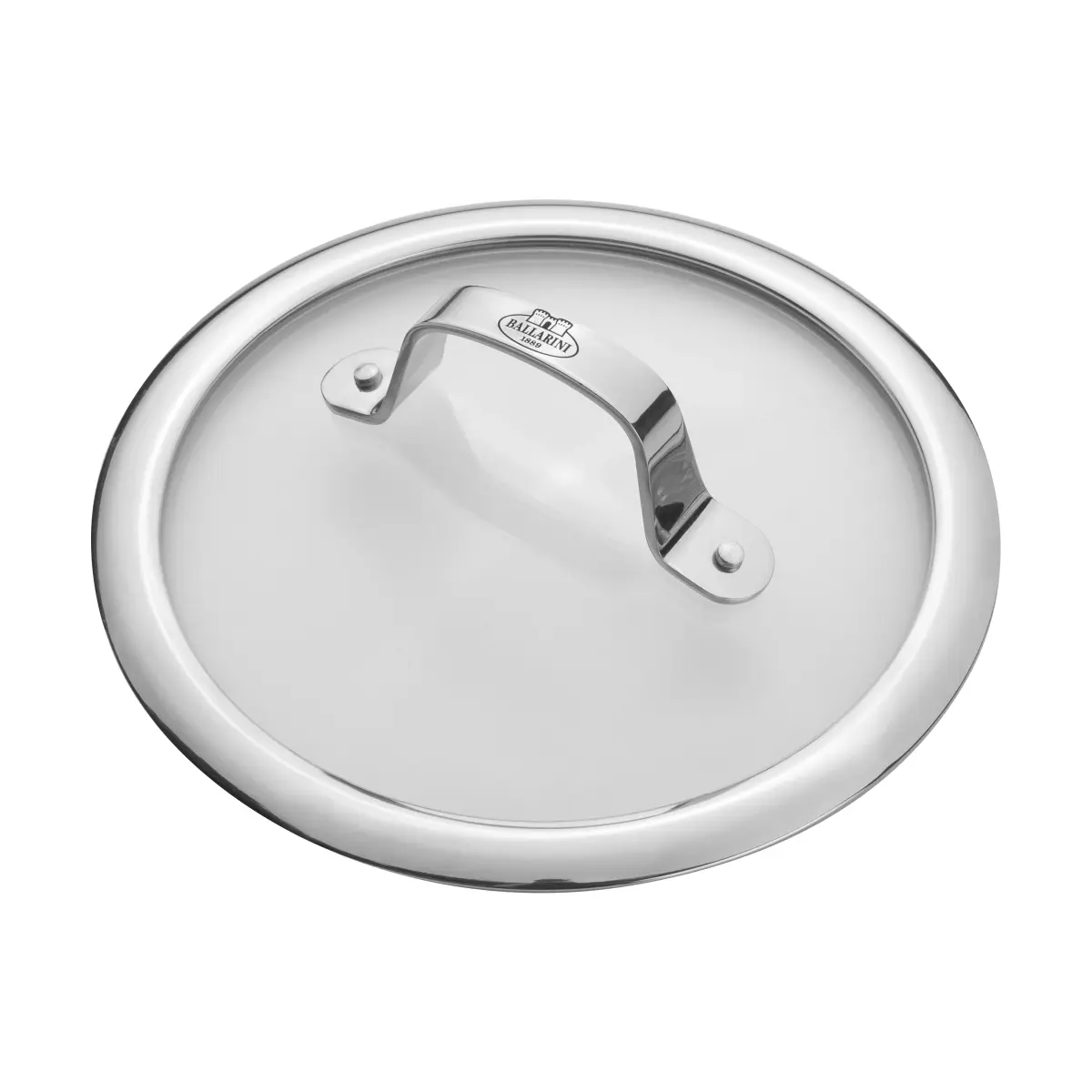 Ballarini glasslokk rustfritt håndtak, 16 cm