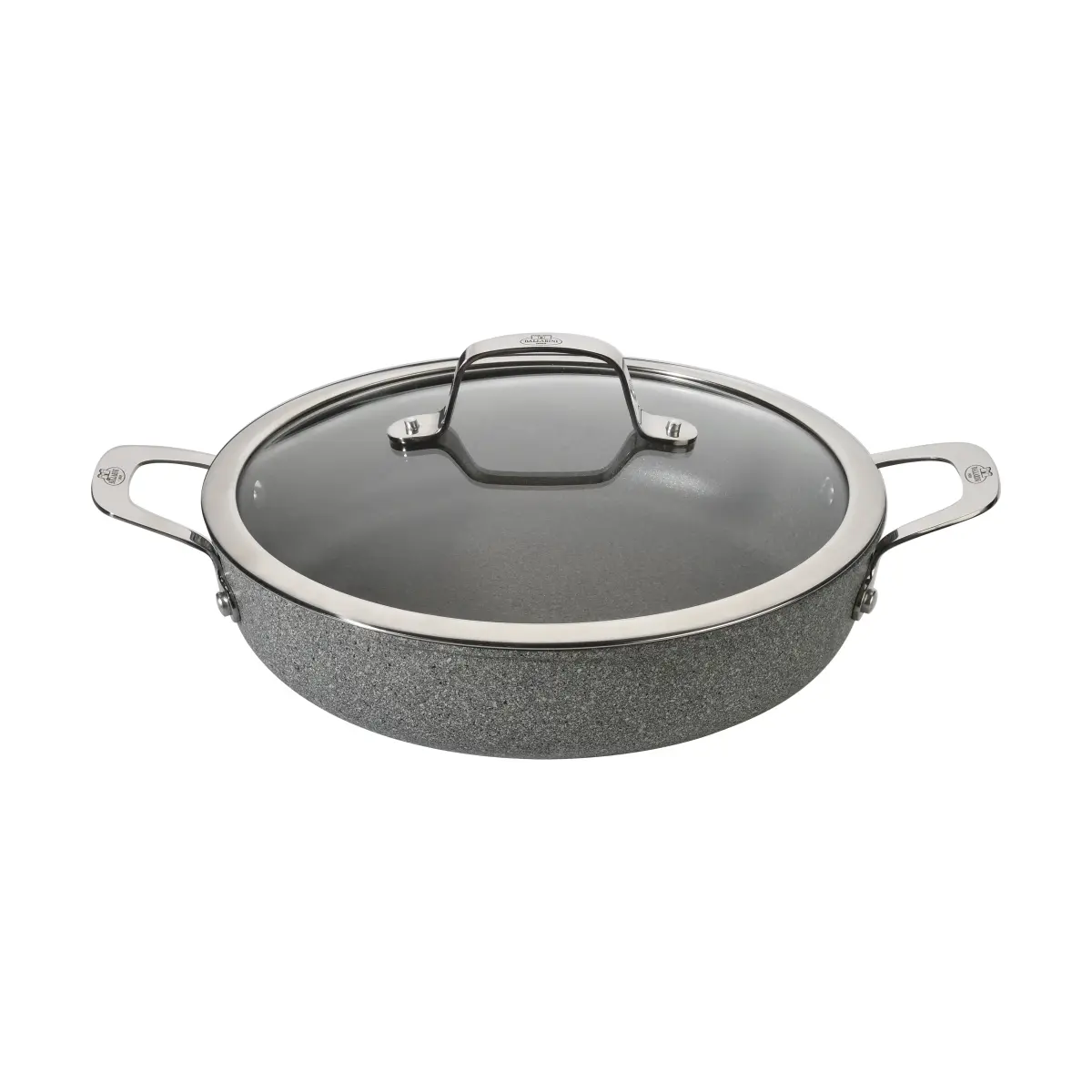 Ballarini Salina Ti-X serveringspanne med glasslokk, 28 cm