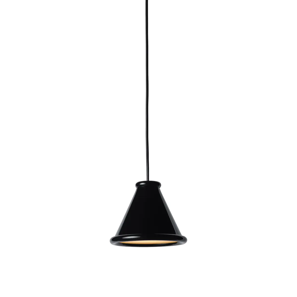 Belle pendel Ø15 cm, Glossy black