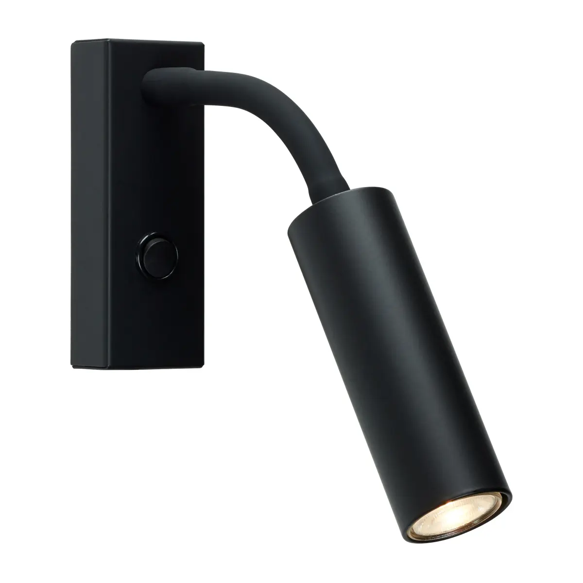 Cato Slim vegglampe fleksarm, Matt svart