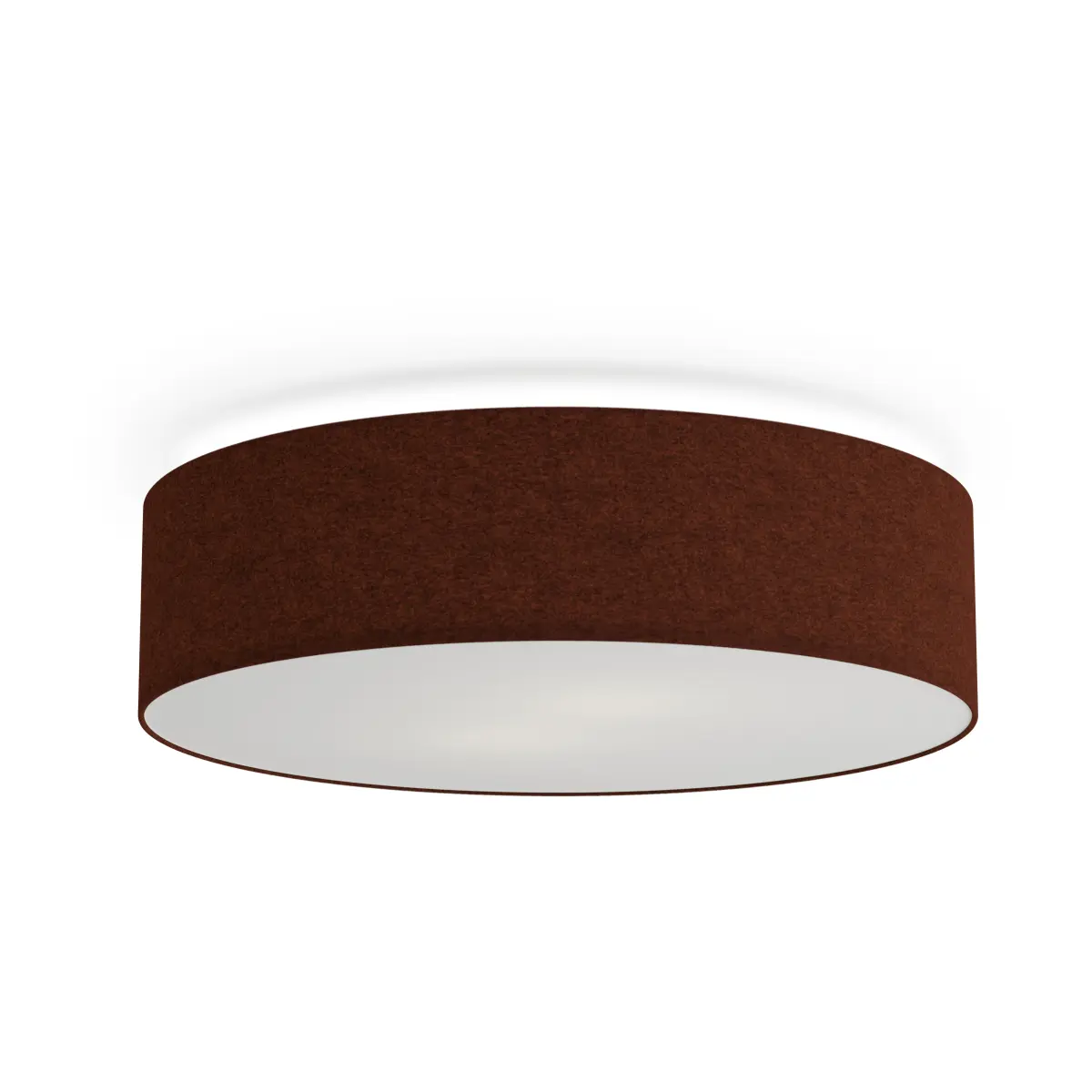 Soft takplafond Ø 44 cm, Rustrød ull