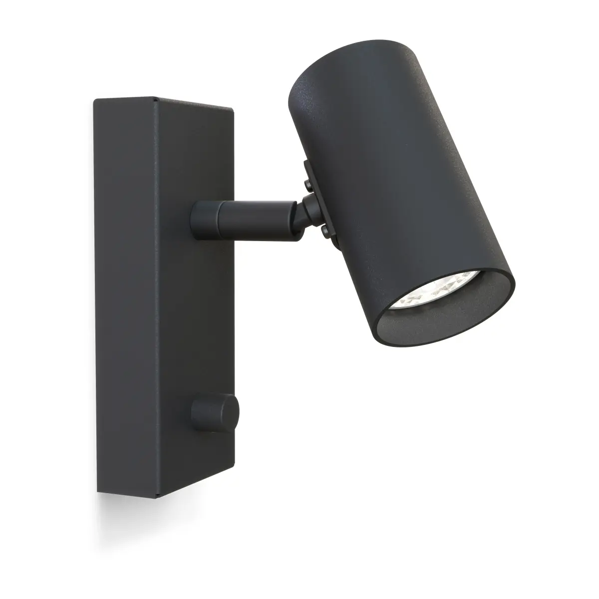 Tyson vegglampe Ø 5,5 cm, Svart struktur