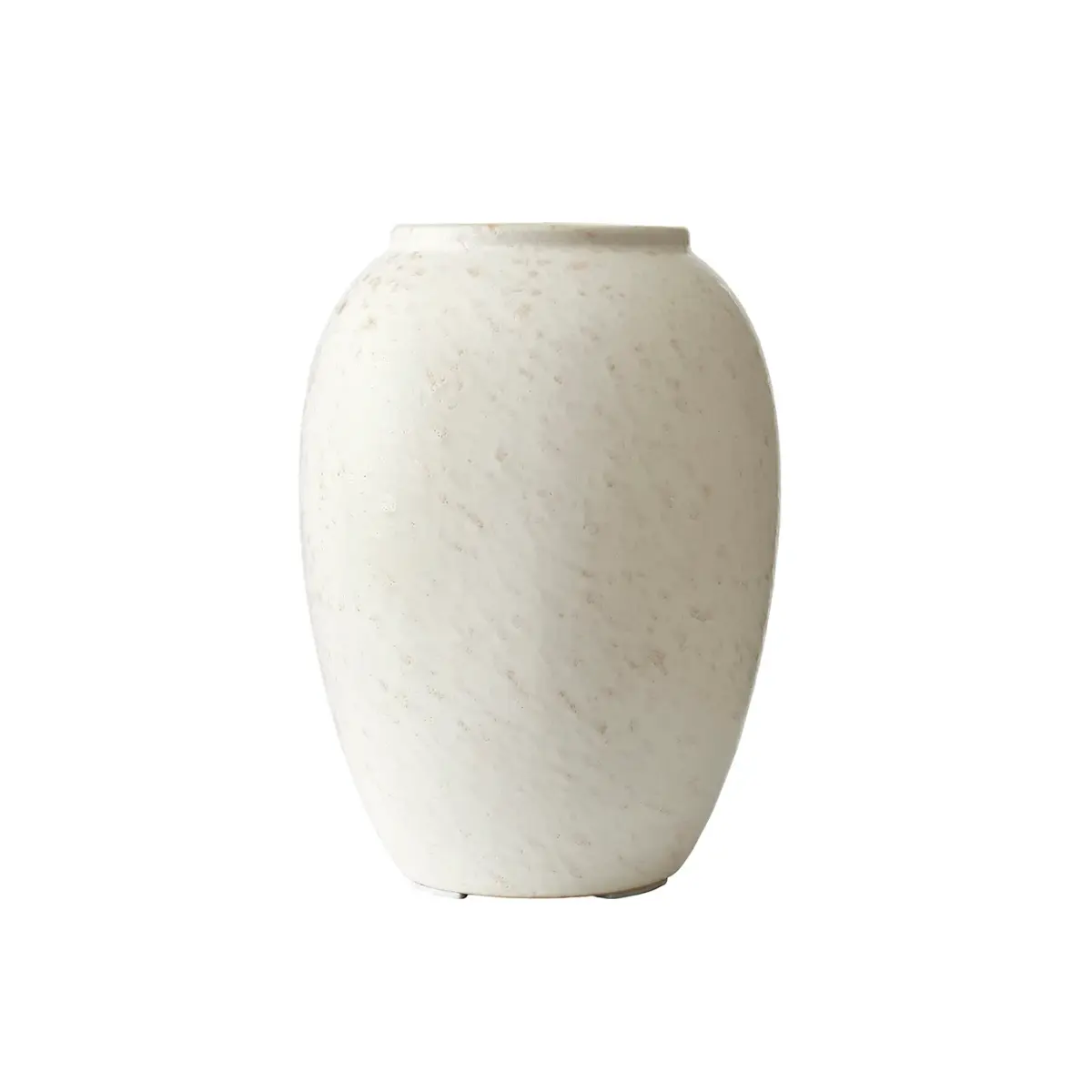 Bitz vase 20 cm, Matt kremhvit