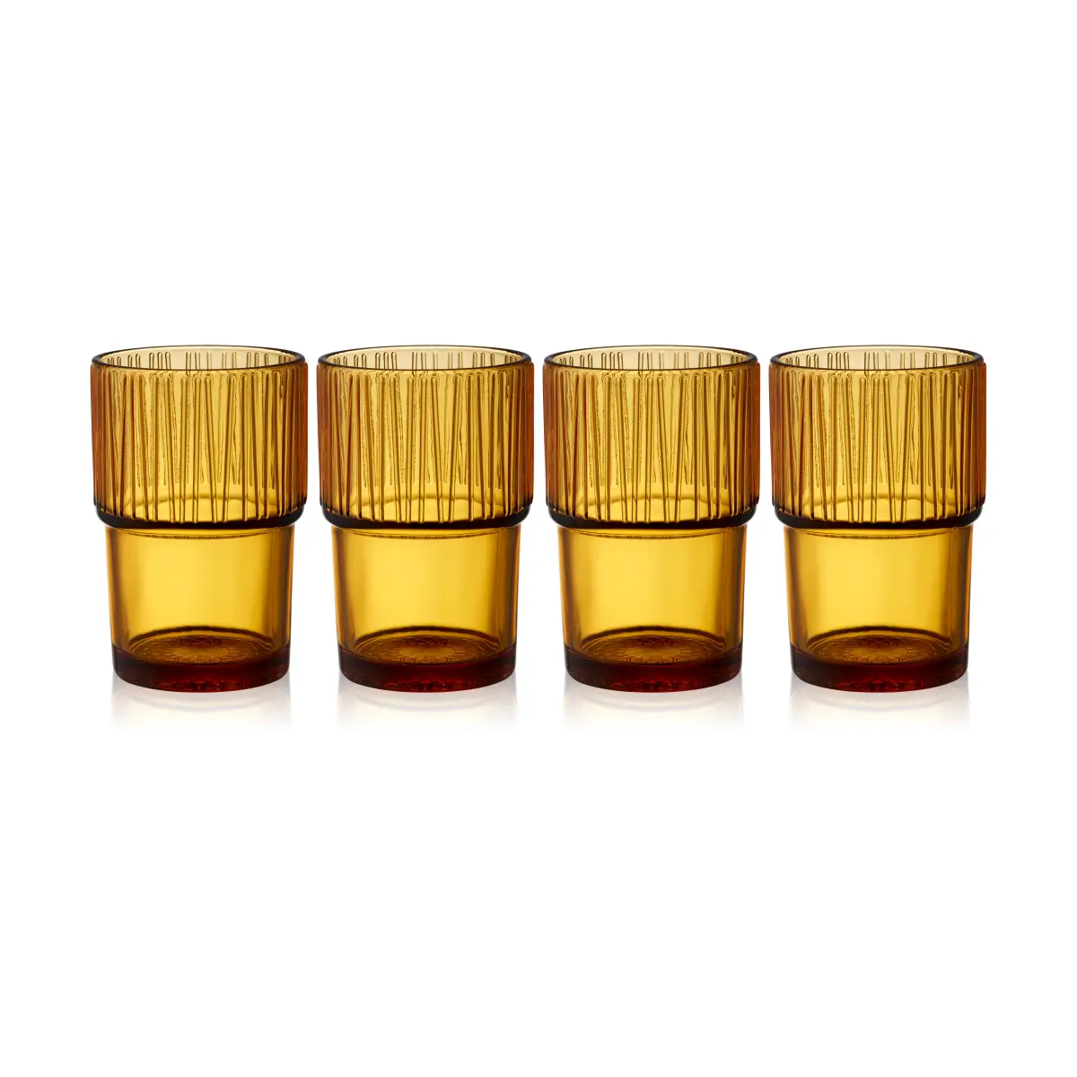 Kusintha caféglass 38 cl 4-stk., Amber