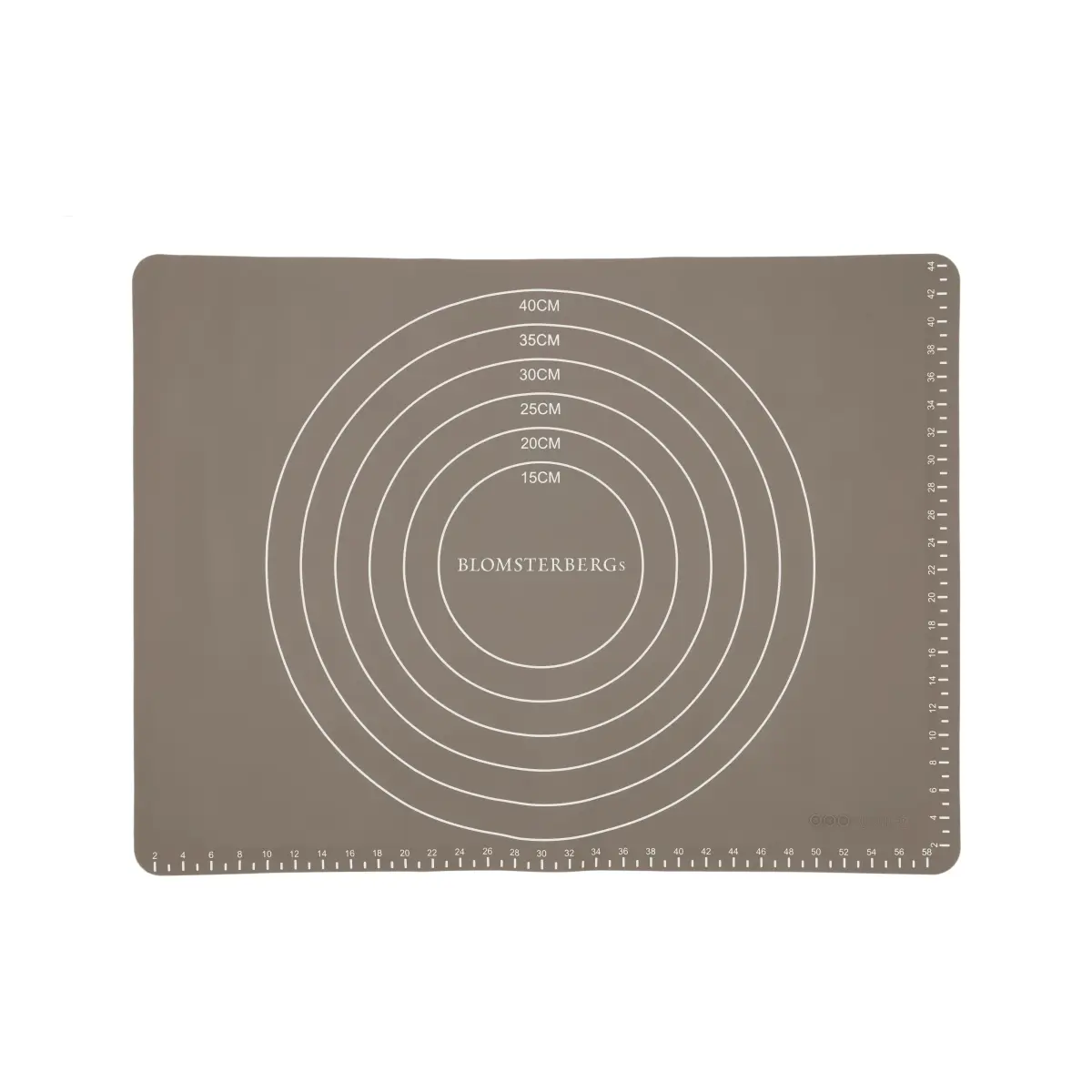 Blomsterbergs bakeplate med mål, Latte, silikon, 45x60 cm