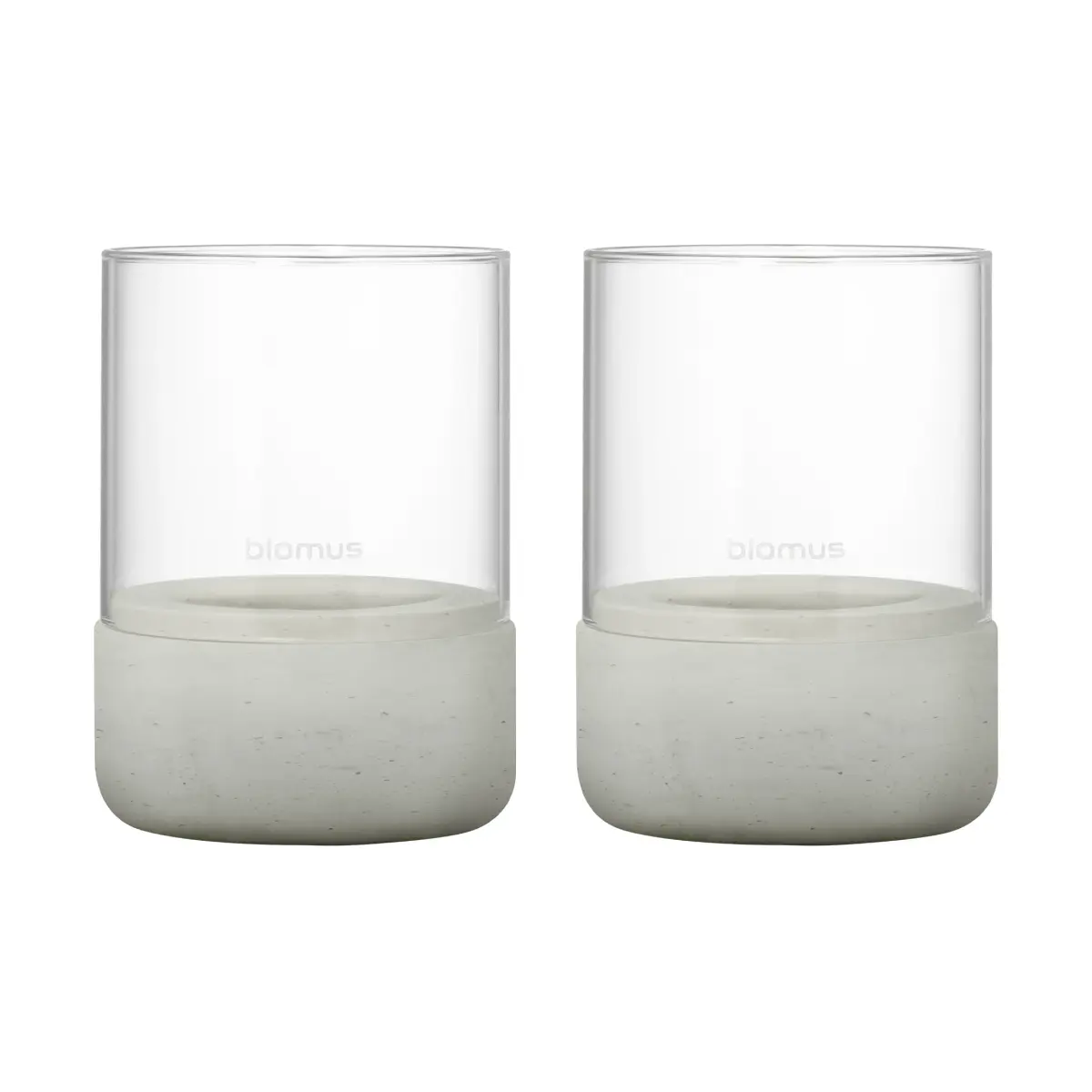 Calma Telysholder Ø 7 cm 2-pk, Light grey