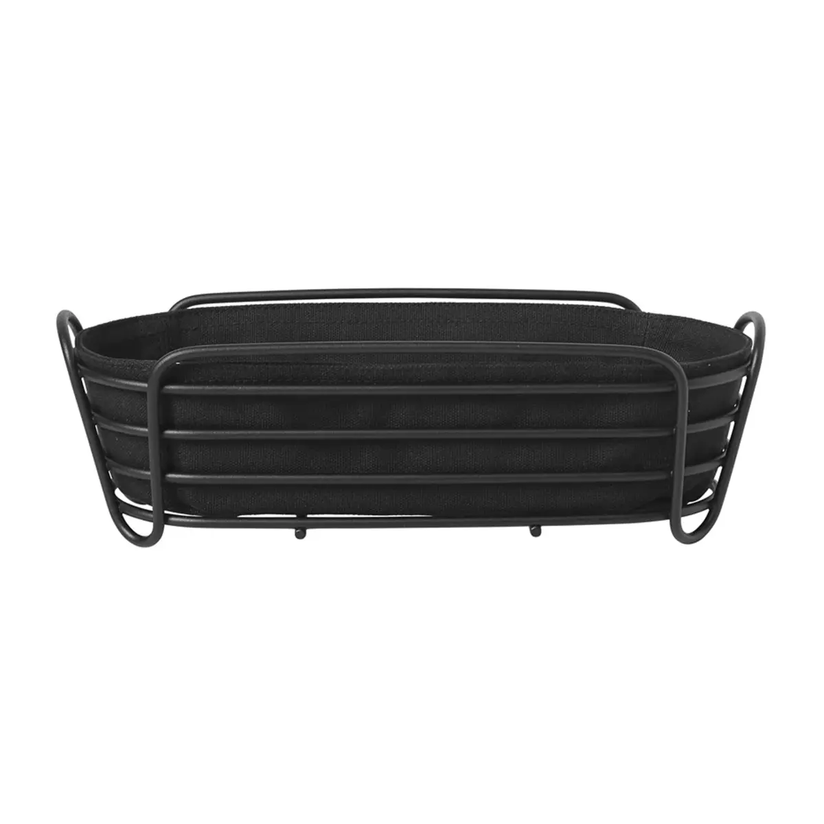 Delara brødkurv oval 32 cm, Sort