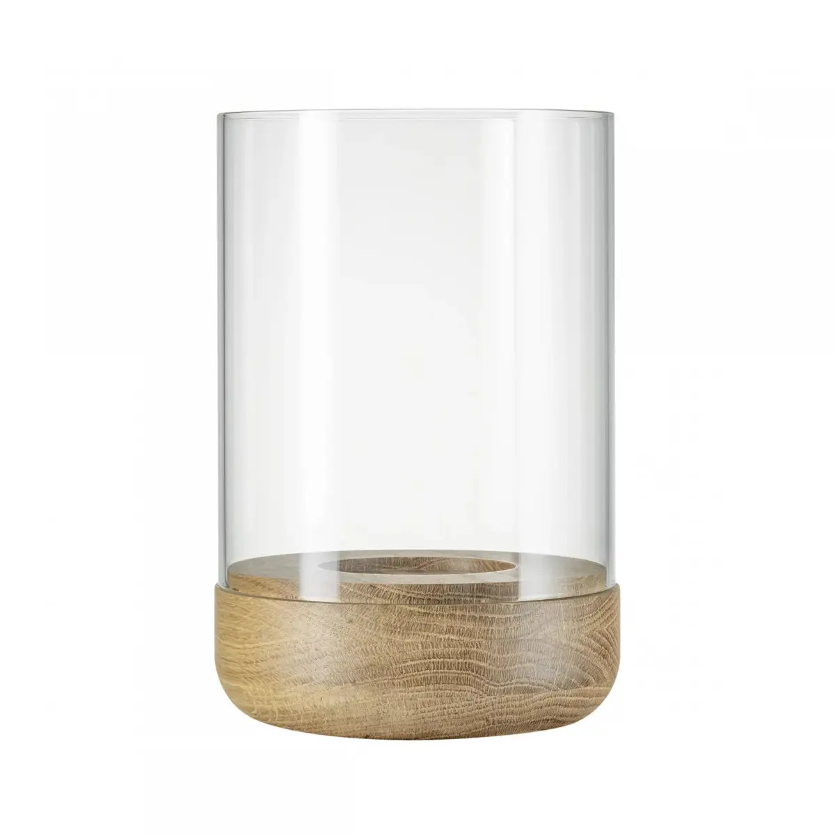 Lanto lanterne lyslykt L Ø 15 cm, Transparent-oak