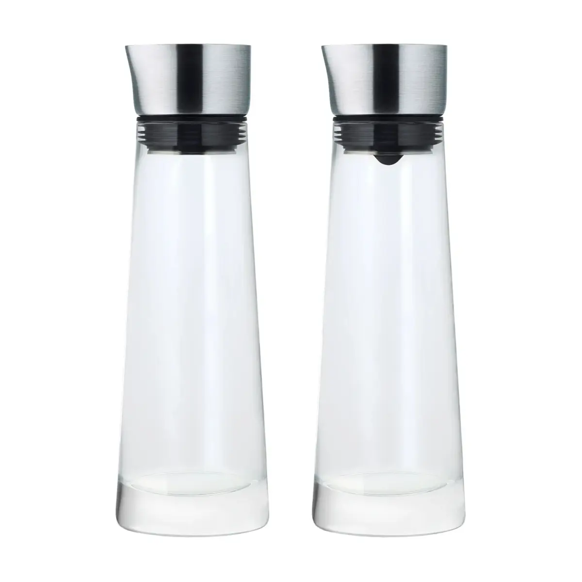 Macchiato sett sukkerkar og melkekanne, Glass-rustfritt stål