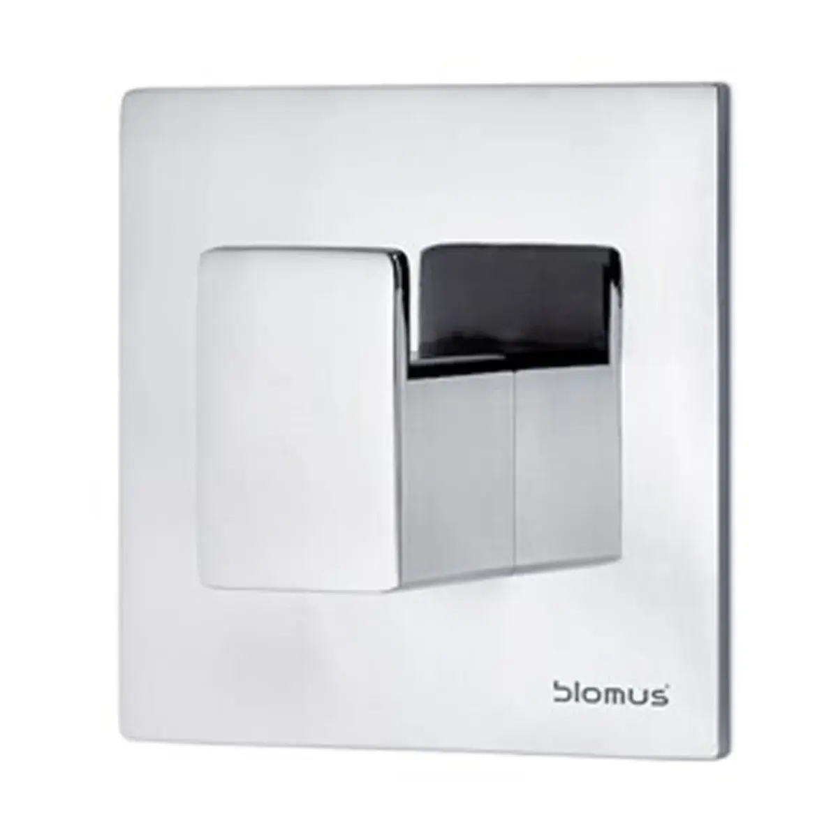 Menoto selvklebende krok 6 x 6 cm, Polert rustfritt stål