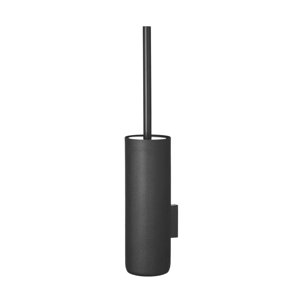Modo Rof toalettbørste veggmontert, Black, Ø8,5x49 cm