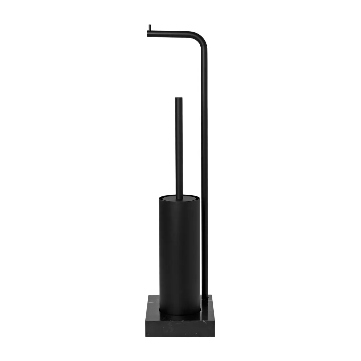 Modo toalettpapirholder og toalettbørste, Svart