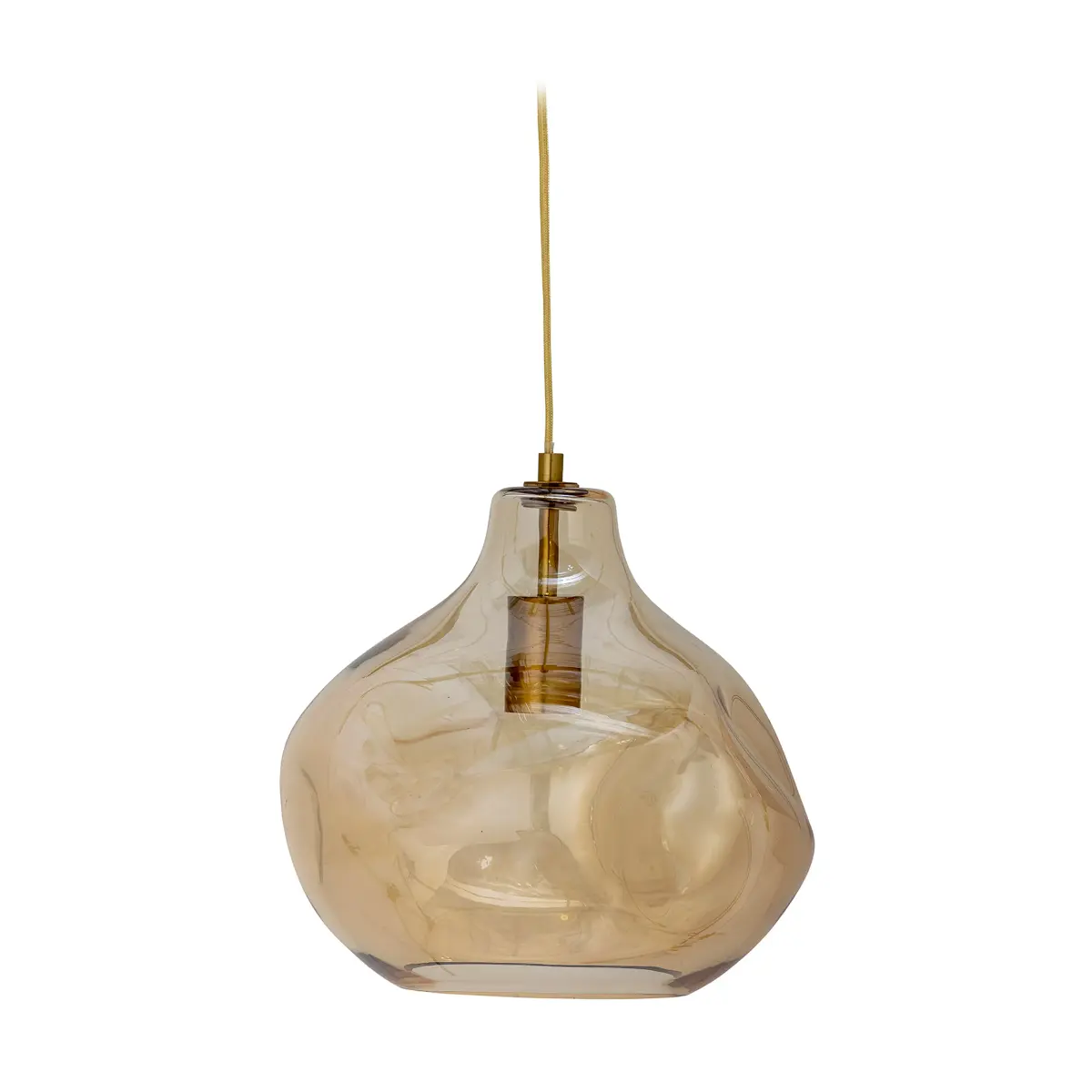 Azizi pendel glass Ø 30 cm, Brun