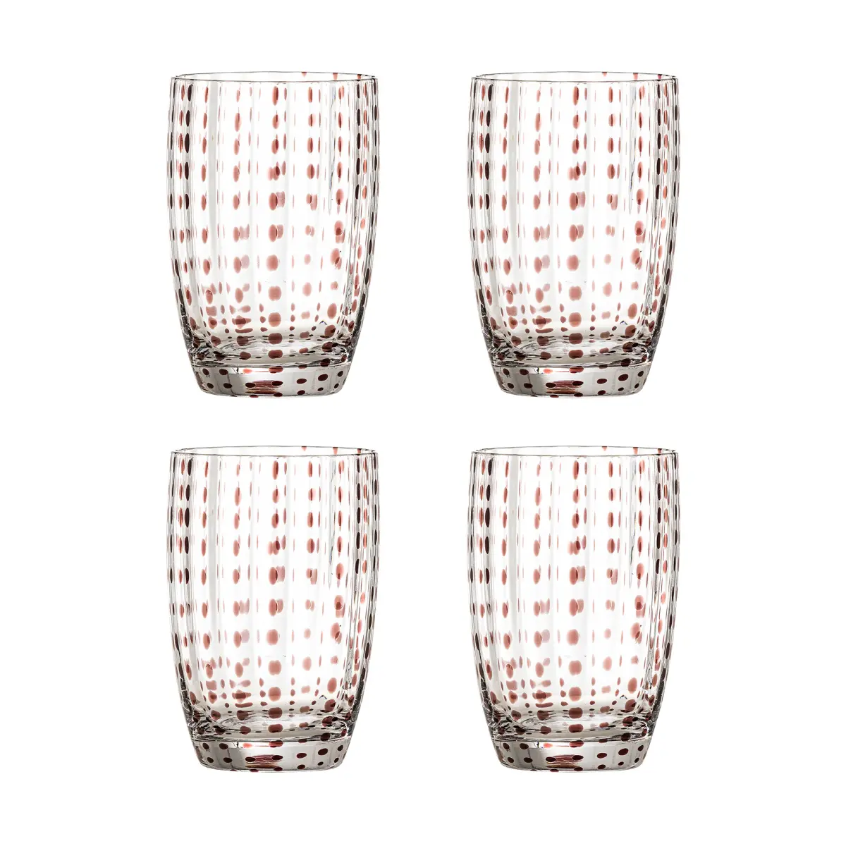 Brinley drikkeglass 4-pakning, Brun