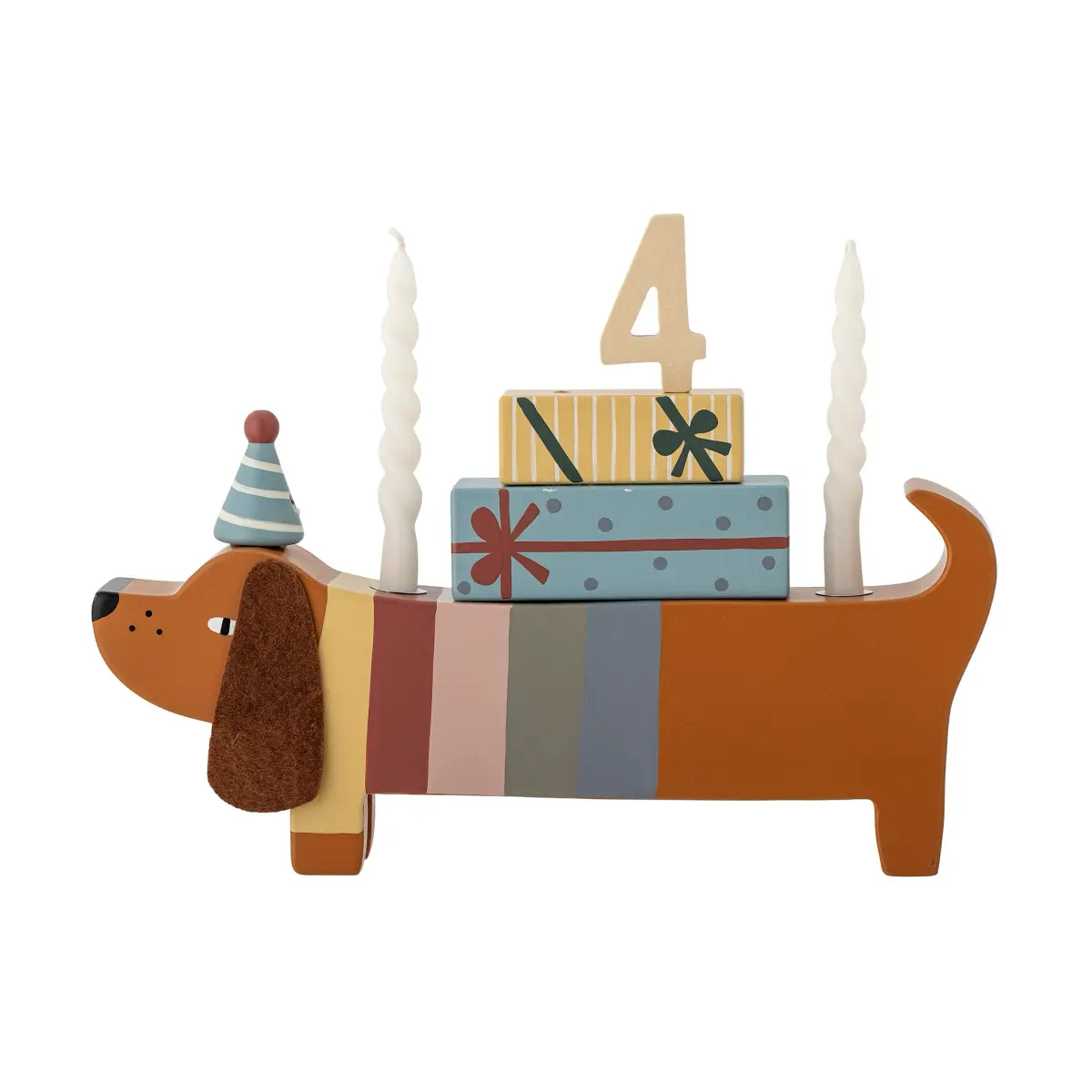 Charlie Birthday dekorasjon 28 cm, Brown-multi