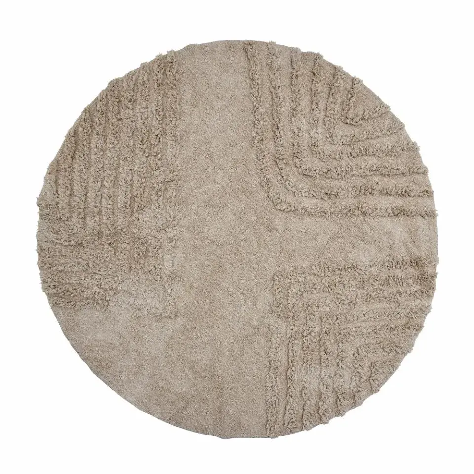 Clarie teppe Ø180 cm, Brun