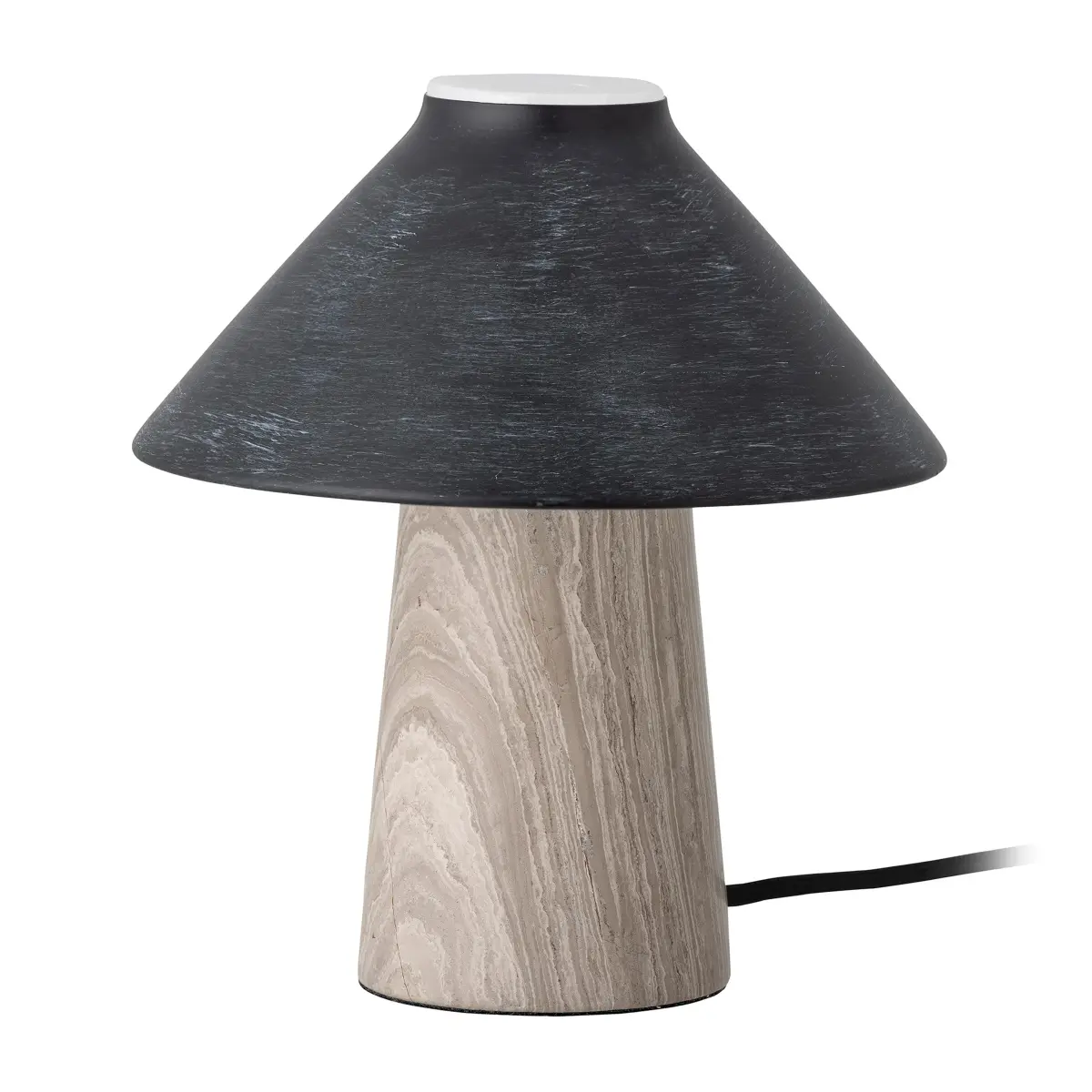 Emiola bordlampe Ø 20 x 22 cm, Marmor-svart