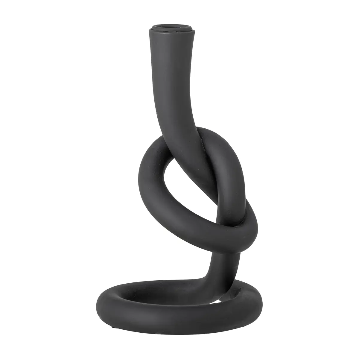 Flikka lysestake 21,5 cm, Svart