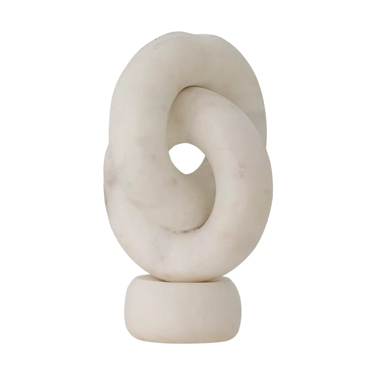Goa lysestake 20 cm, White marble