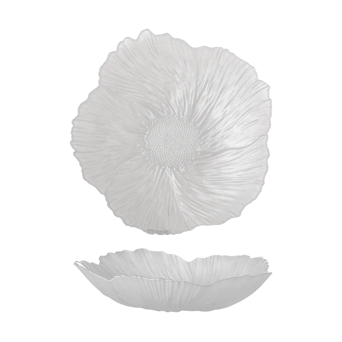 Iani skål glass Ø26 cm, Hvit