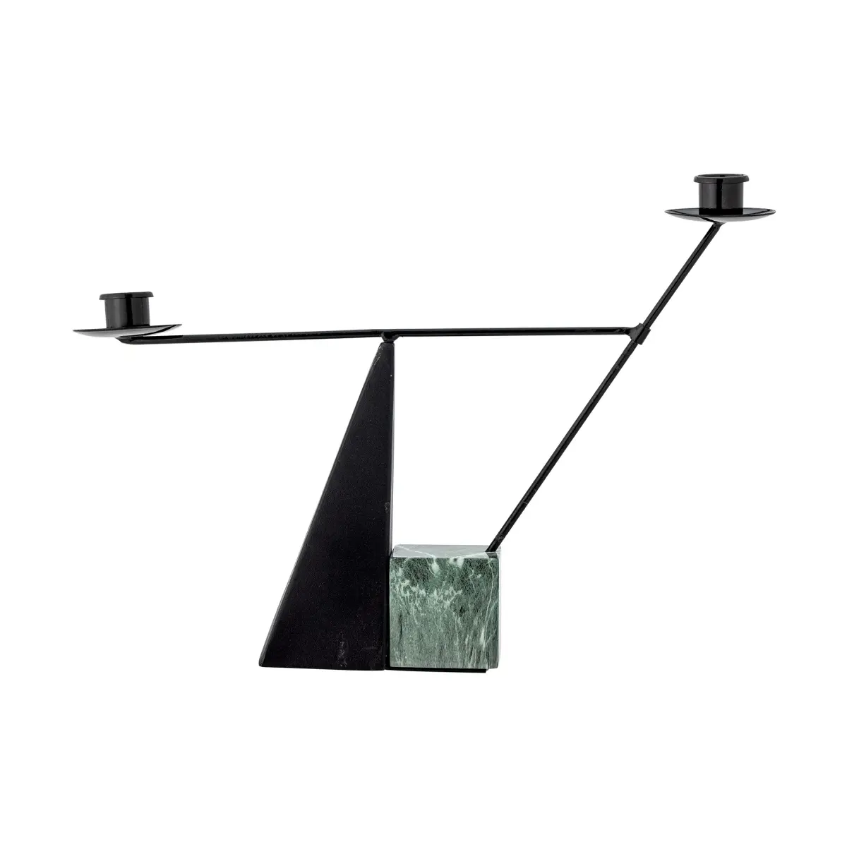 Jayda lysestake 26x40 cm, Green-iron