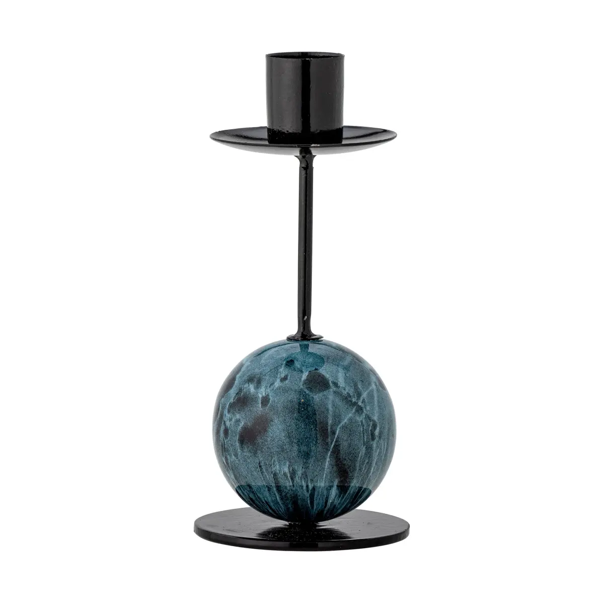 Jayda lysestake Ø7x15 cm, Blue-iron
