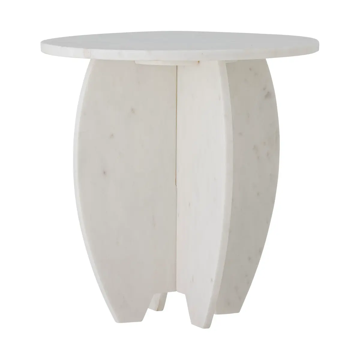 Sendai pidestall Ø30,5x31 cm, White marble