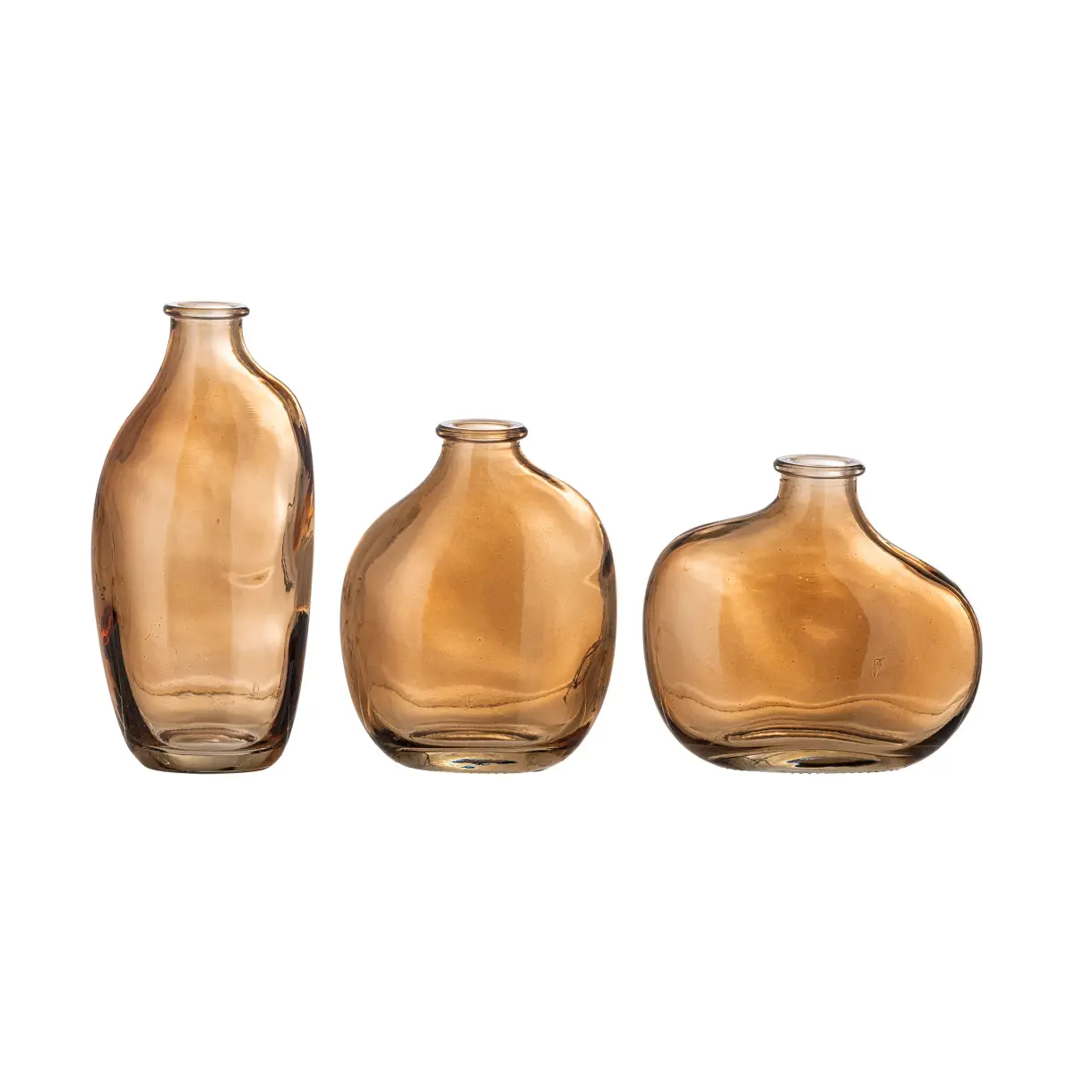 Tilia vase 3 deler, Brun