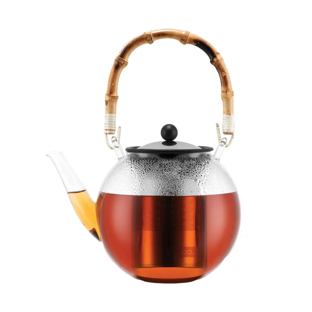 Assam tekanne med bambushåndtak 1 l, Klar