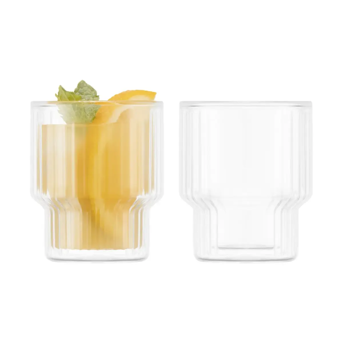 Navalia glass med dobbelt vegg 15 cl 2 pakn., Klar