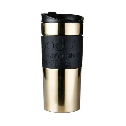 Travel mug reisekopp 35 cl, Gull metal