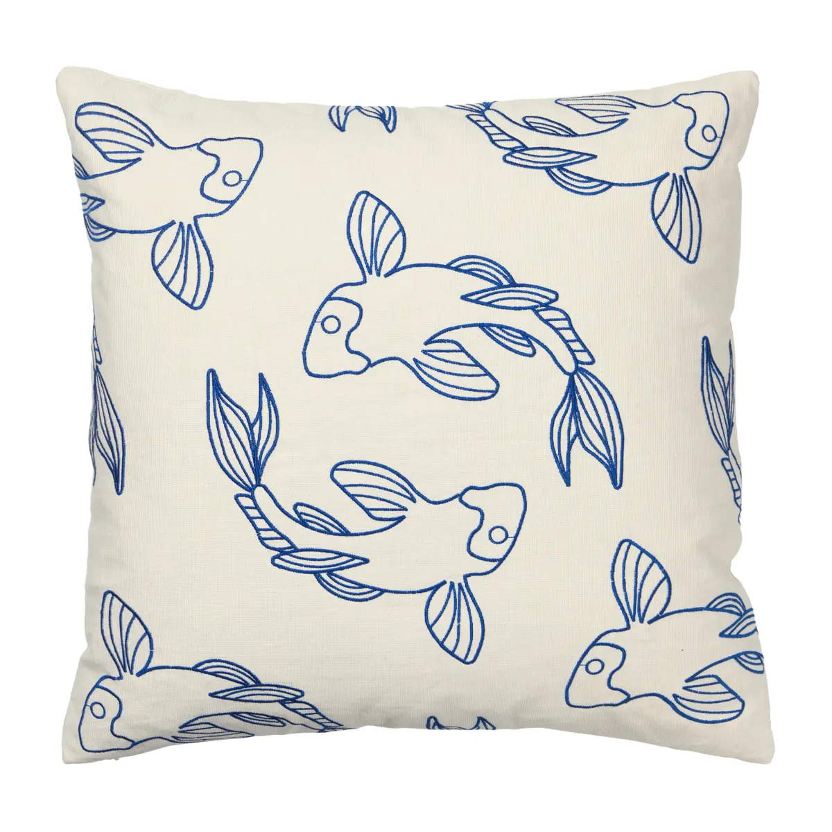Koi putetrekk 50 x 50 cm, Intense blue