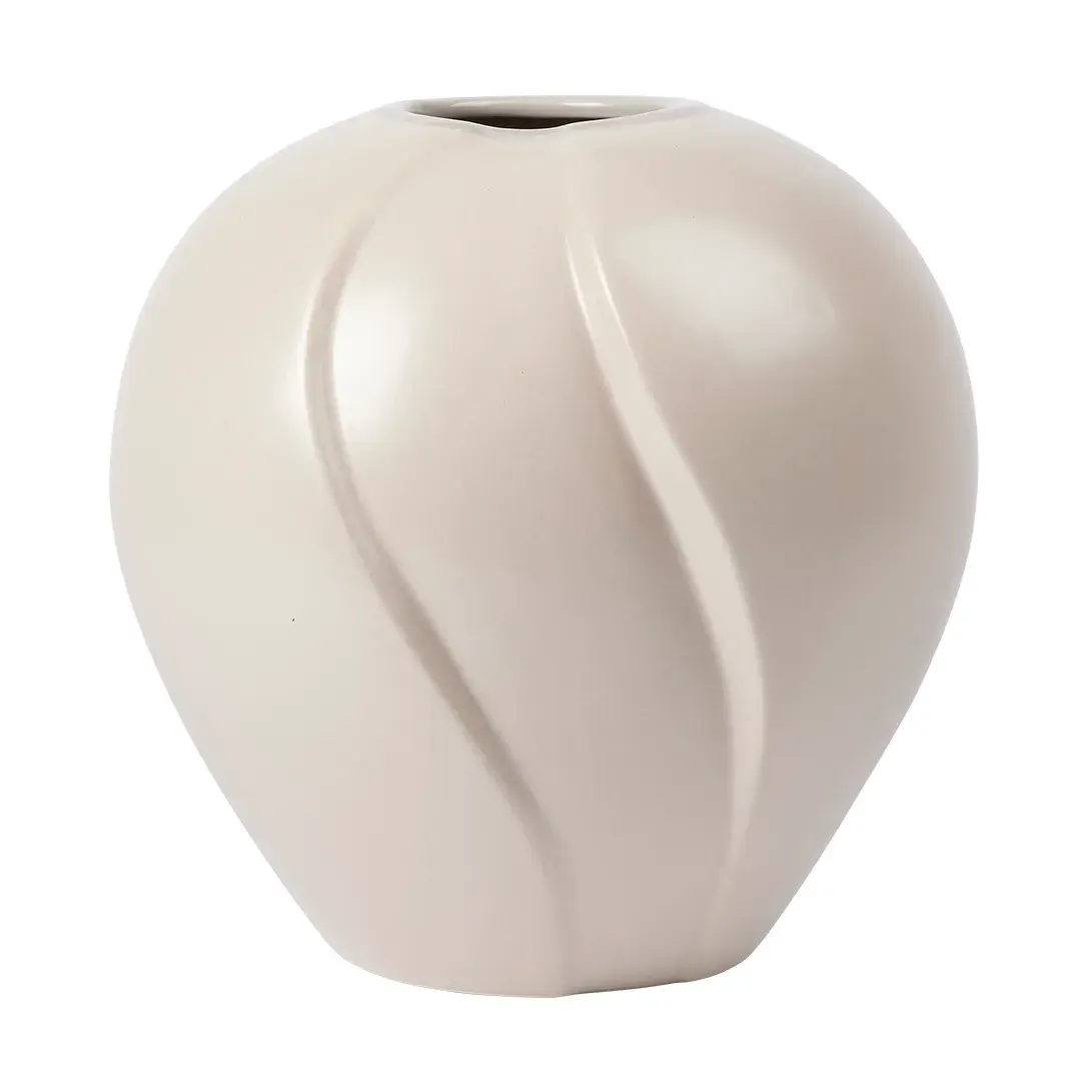 Leda vase Ø15x15 cm, Grey sand