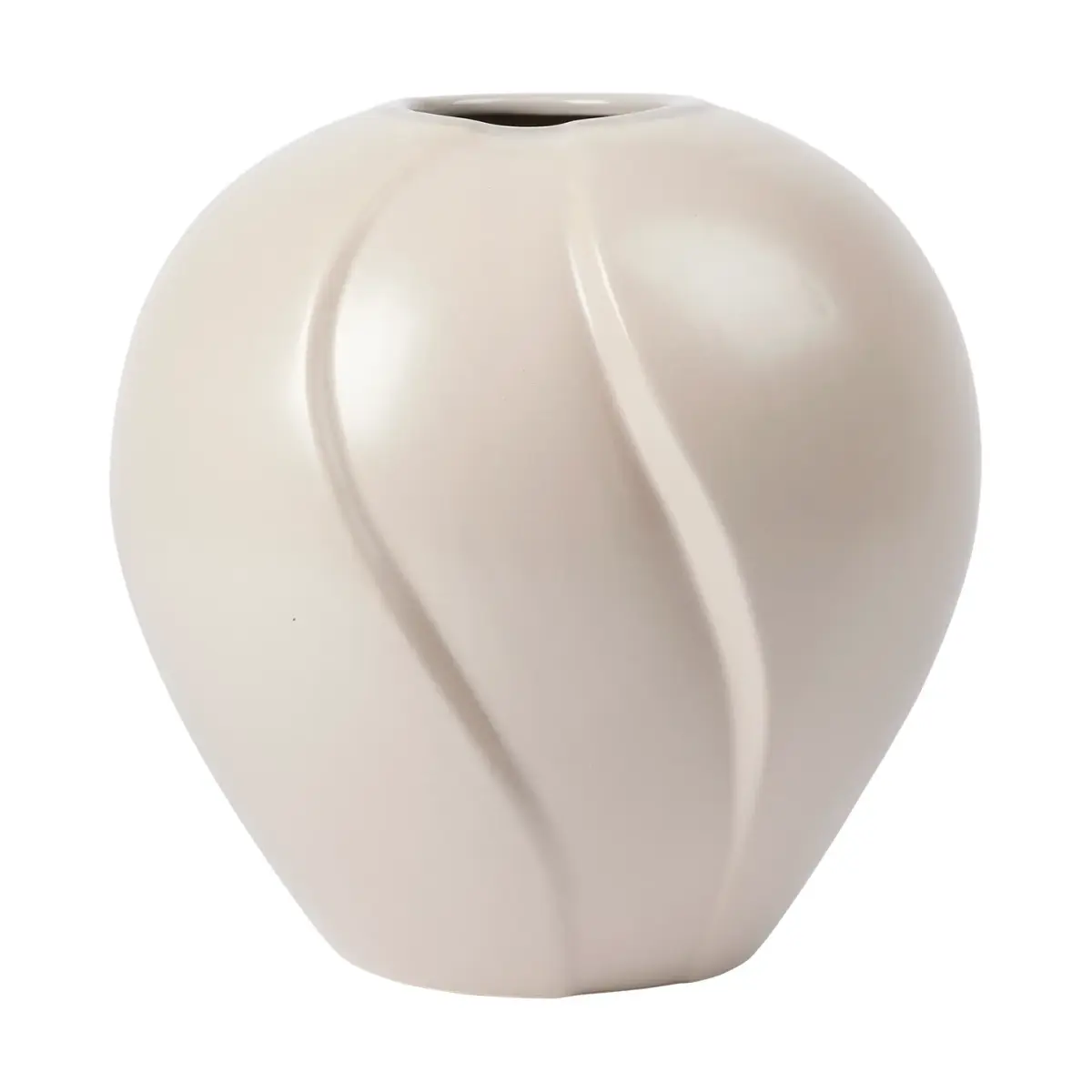 Leda vase Ø25x25 cm, Grey sand