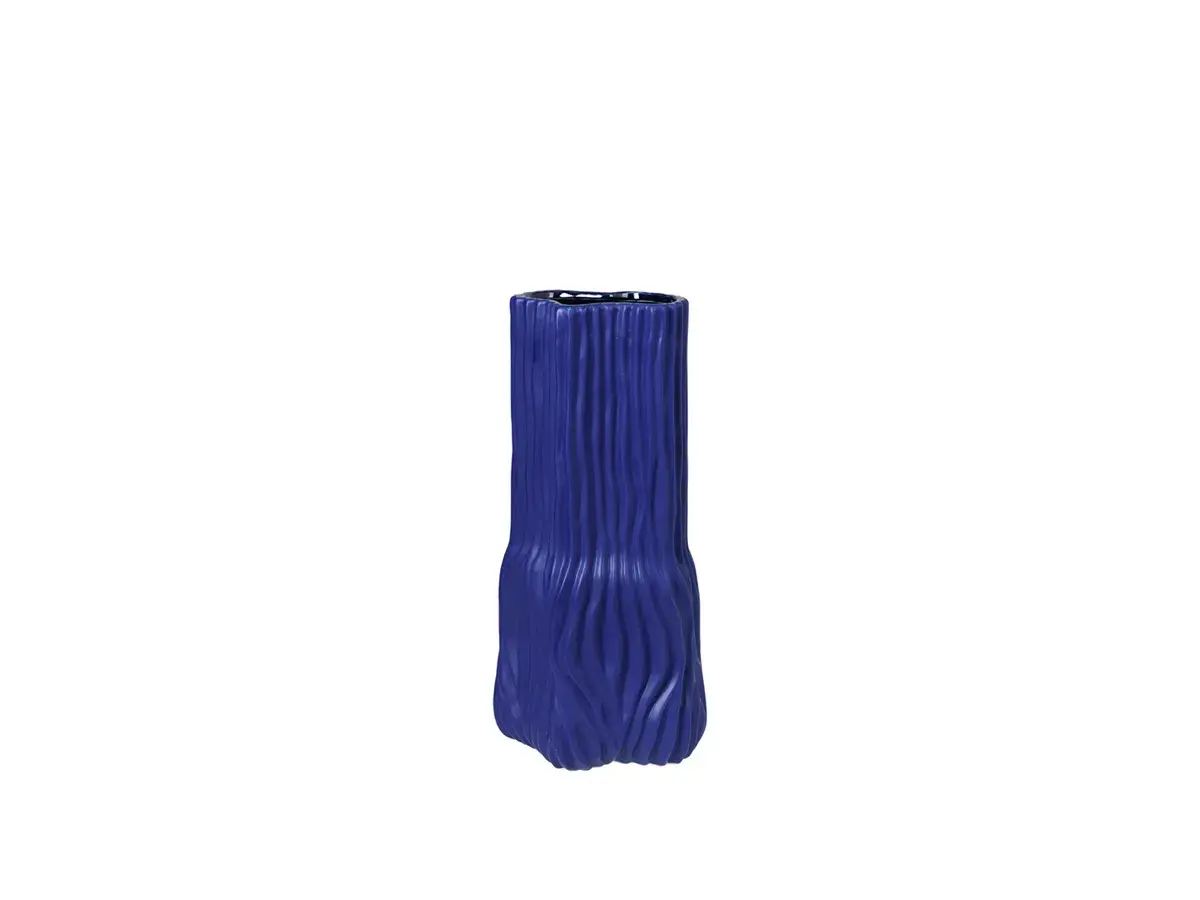 Magny Vase 43x20,5 cm Steingods, Blå
