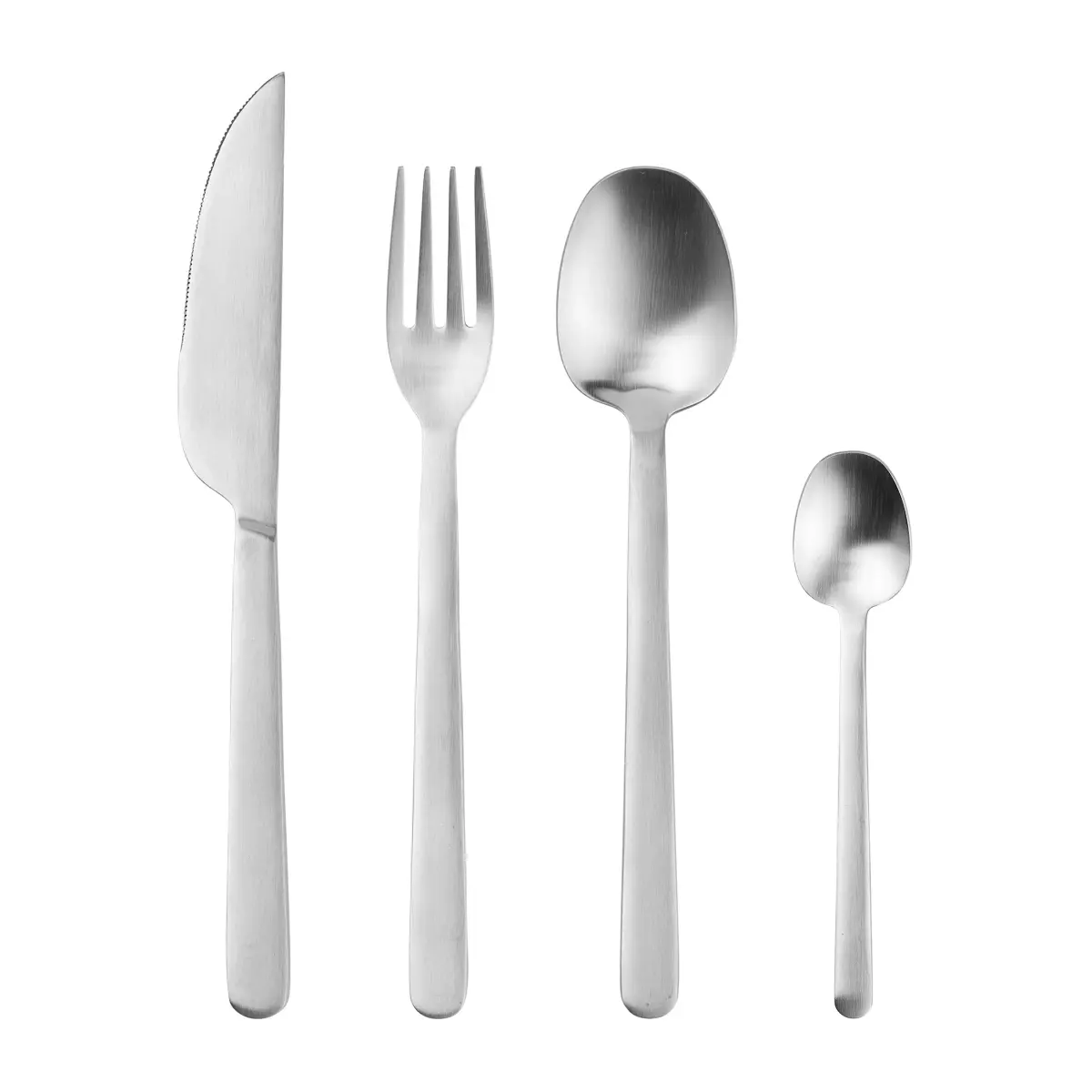 Nordic Bistro bestikksett 16 deler, Mat satin