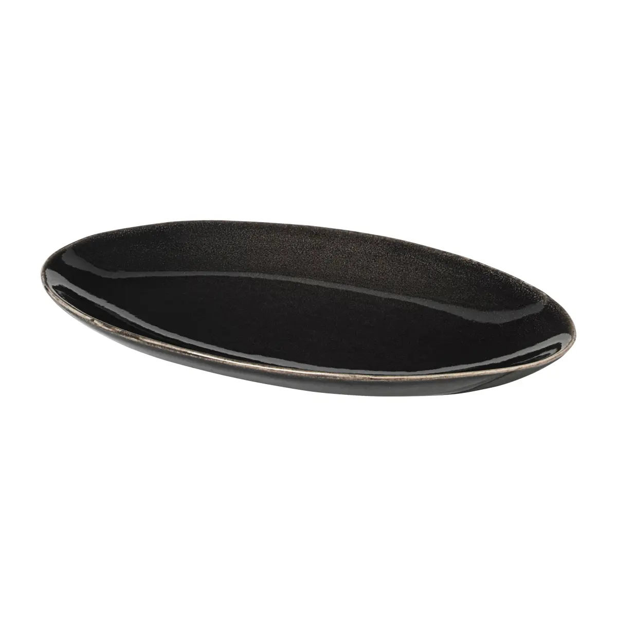 Nordic Coal ovalt fat, 13,6 x 22 cm