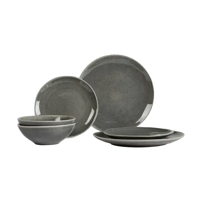 Nordic Rain dinnerset for to, 6 deler