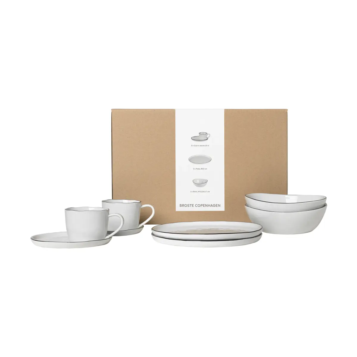 Nordic Salt frokostsett for 2, 6 deler