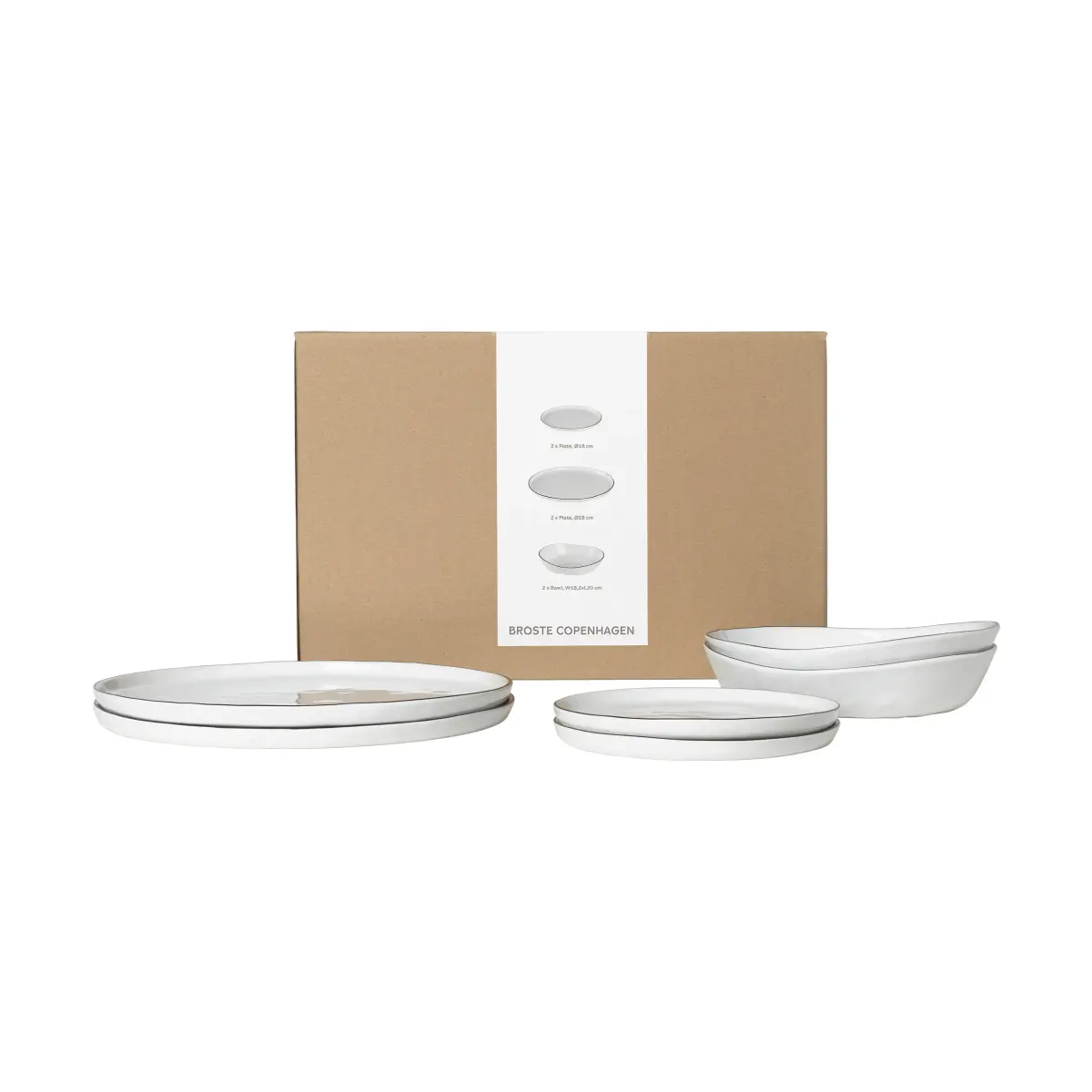 Nordic Salt middagssett for 2, 6 deler